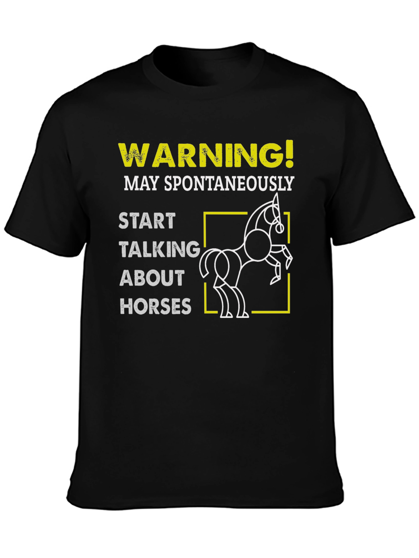 Warning May Spontaneously Talk About Horses T-Shirt