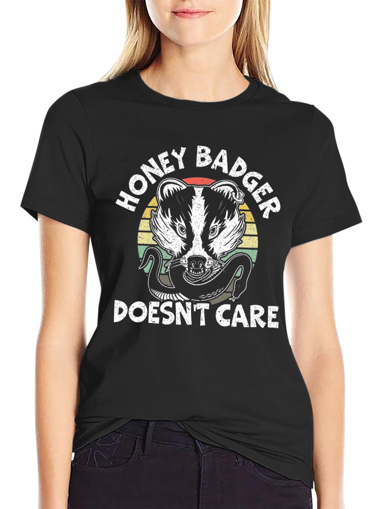 Honey Badger Doesnt Care T-Shirt