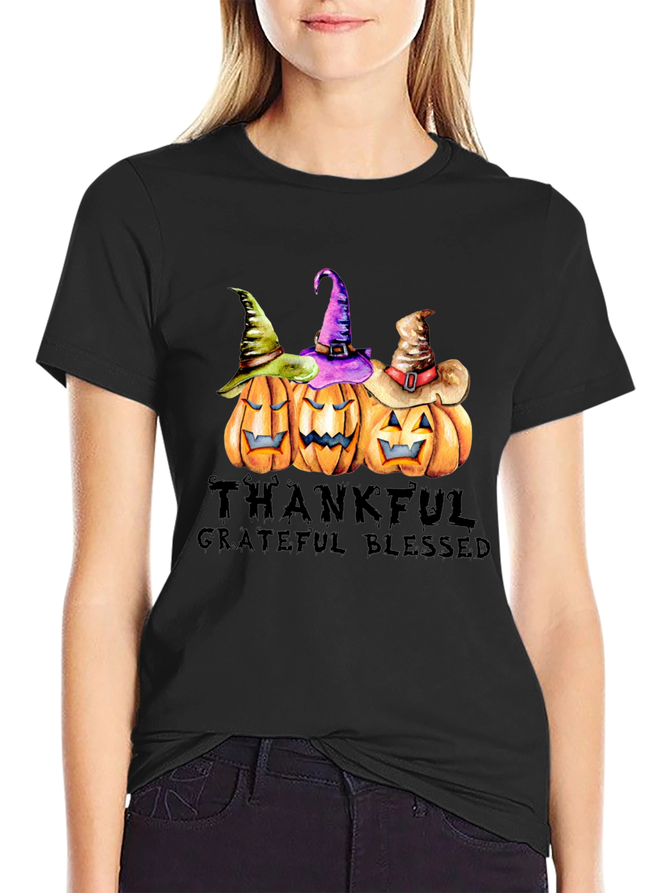 Thanksgiving Pumpkin Patch Graphic T-Shirt