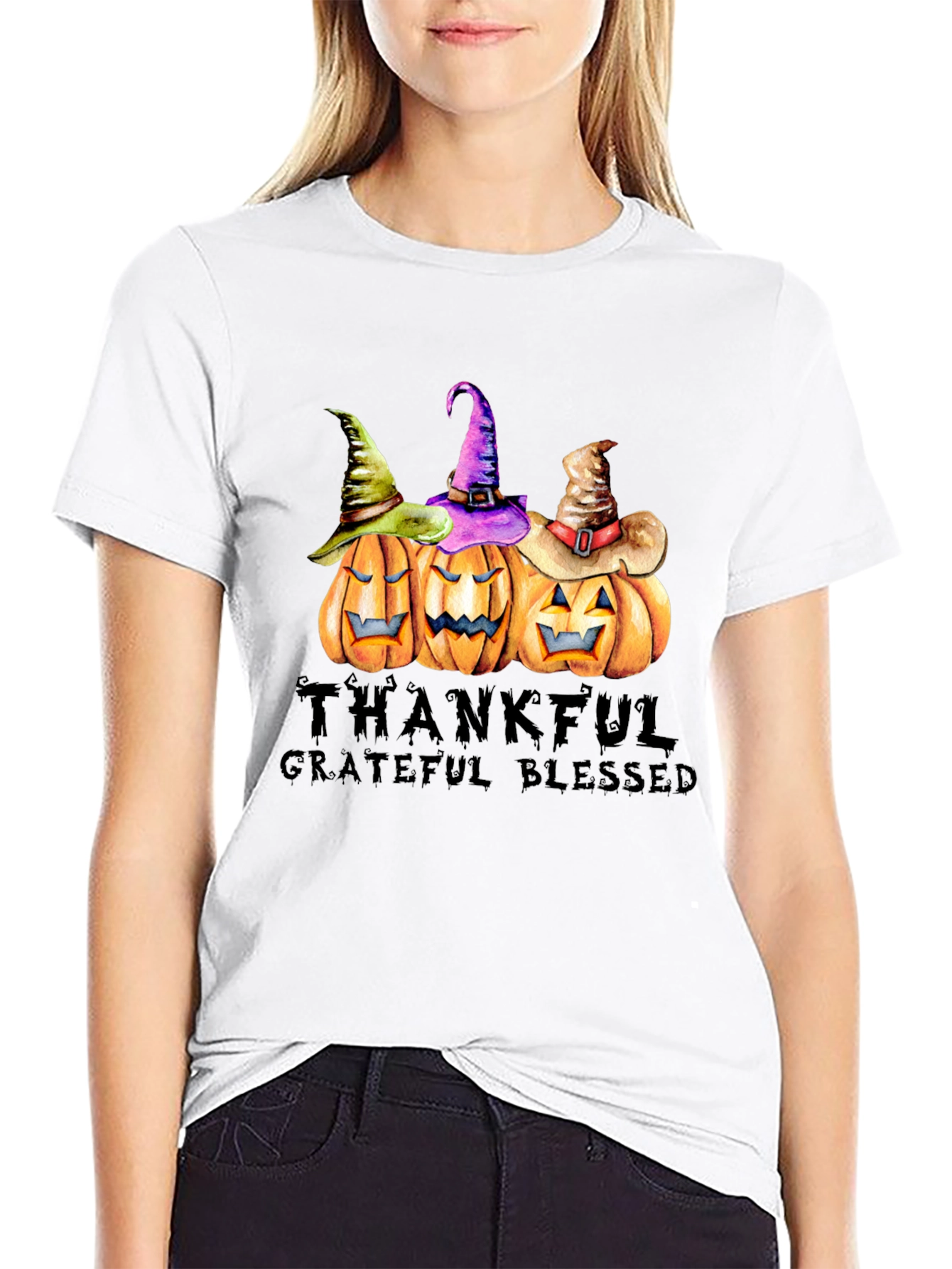 Thanksgiving Pumpkin Patch Graphic T-Shirt