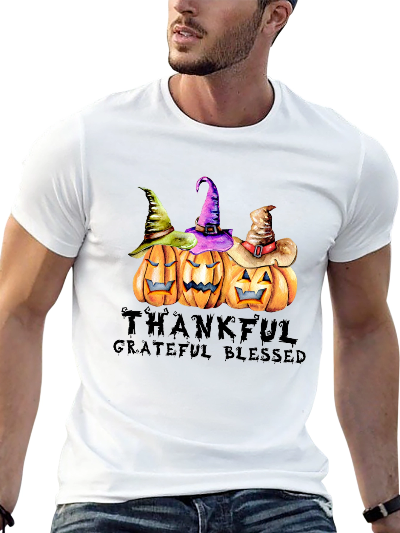 Thanksgiving Pumpkin Patch Graphic T-Shirt