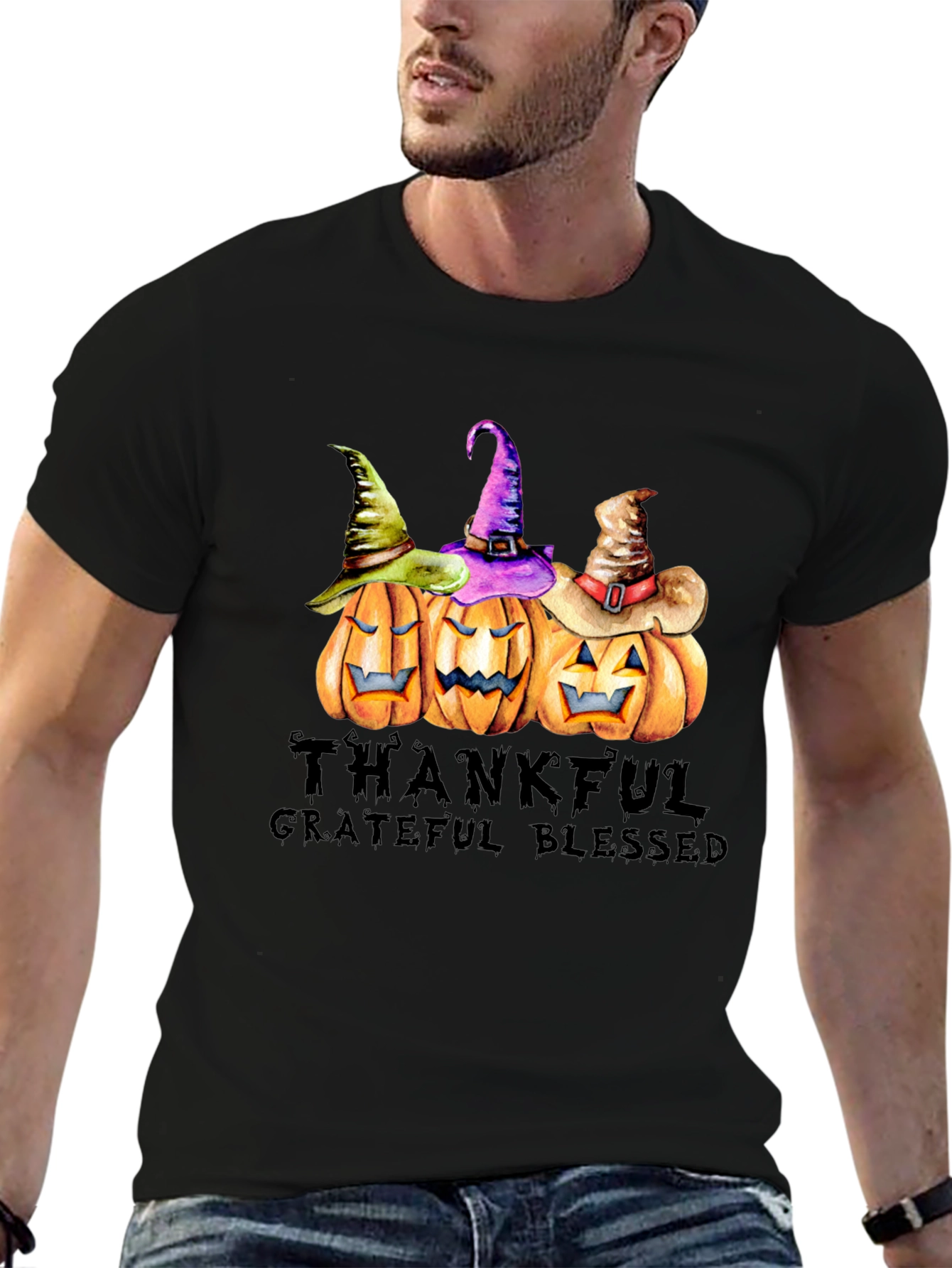 Thanksgiving Pumpkin Patch Graphic T-Shirt