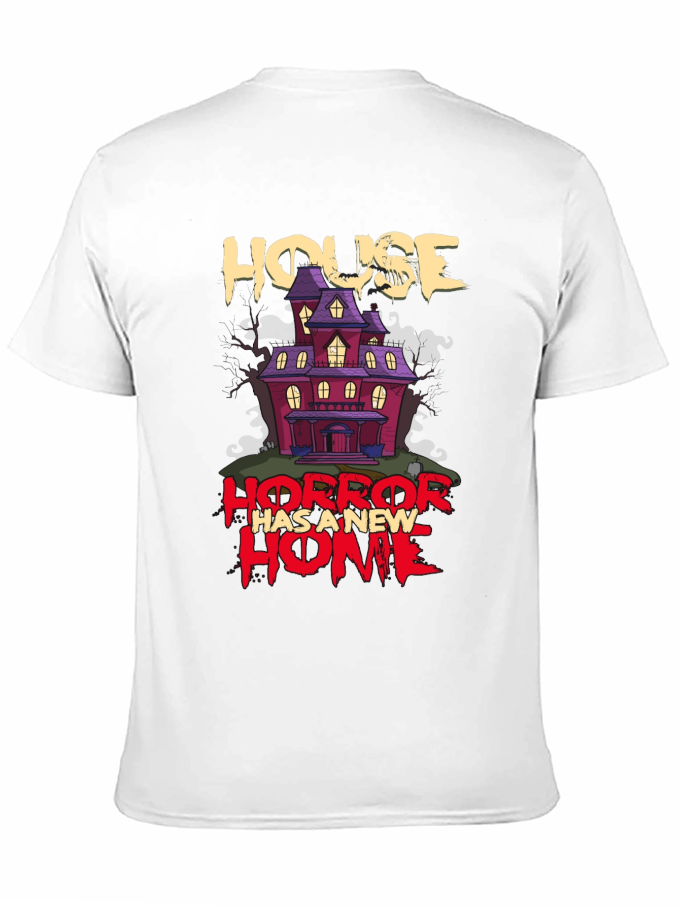 Horror House Graphic T-Shirt - Halloween Style