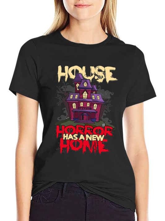 Horror House Graphic T-Shirt - Halloween Style