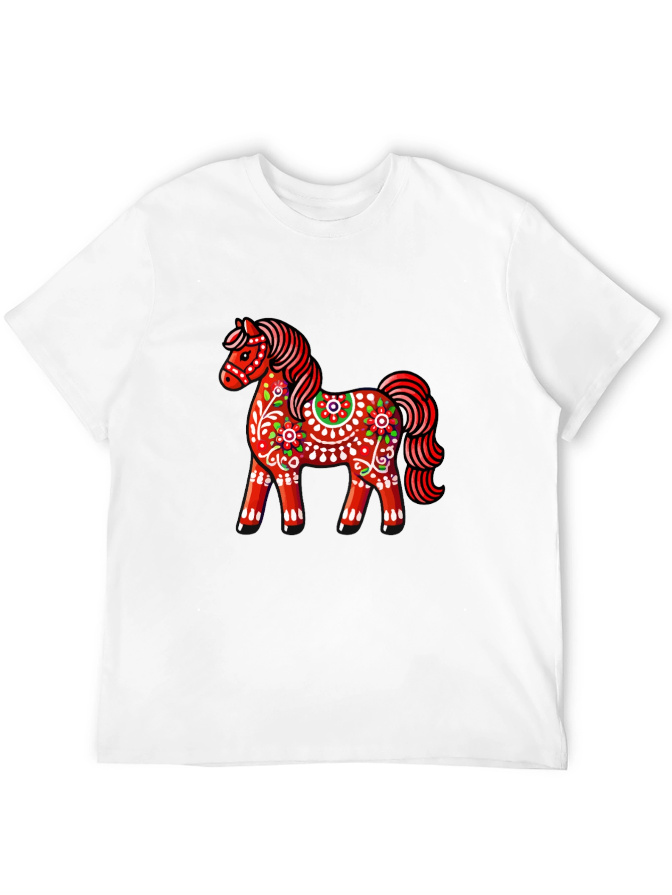 Dalecarlian Horse Graphic Tee - Black