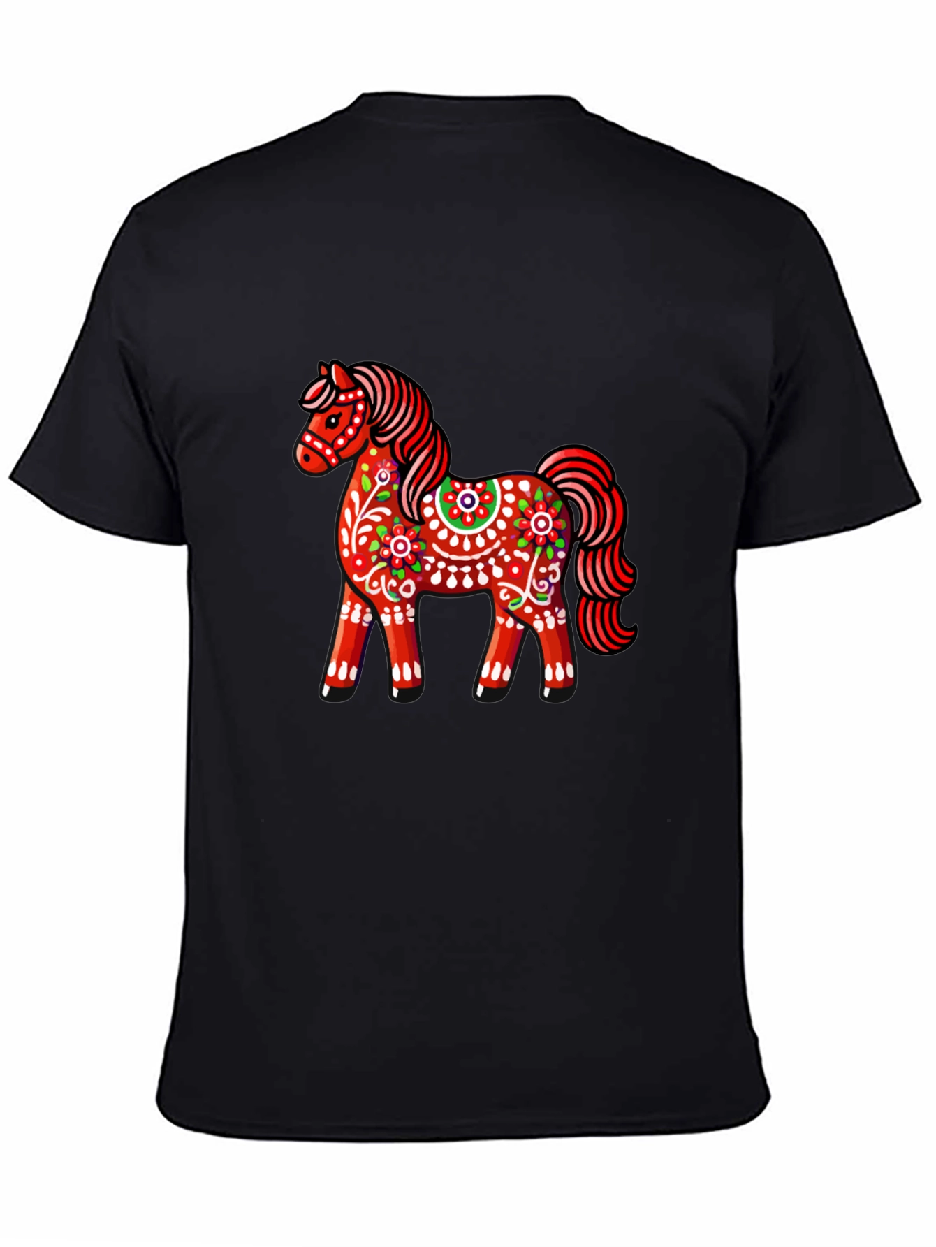 Dalecarlian Horse Graphic Tee - Black