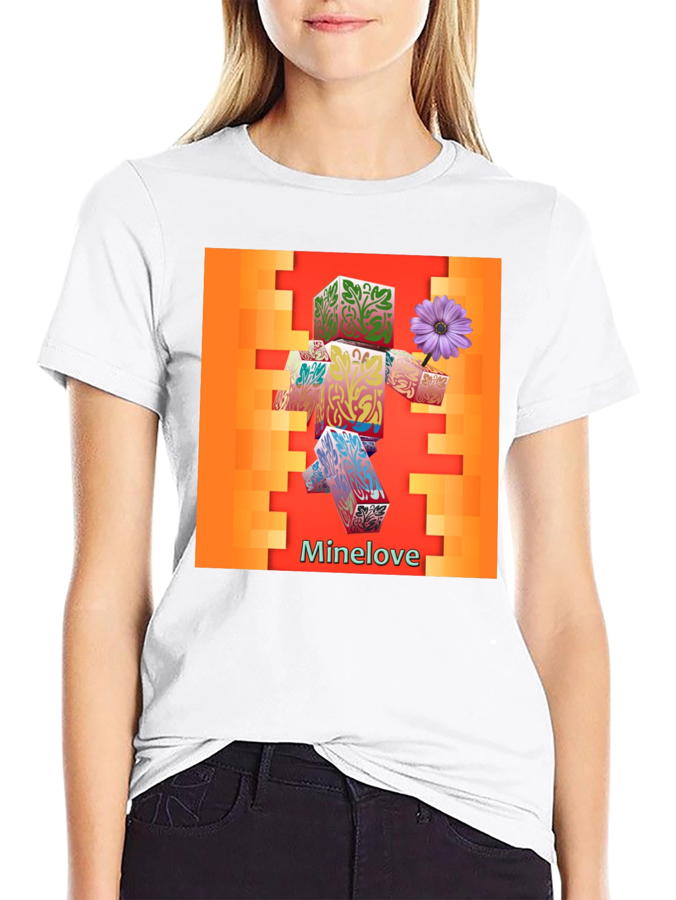Minecraft Love Graphic T-Shirt