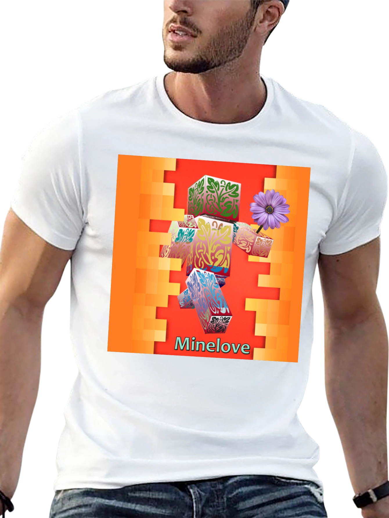 Minecraft Love Graphic T-Shirt