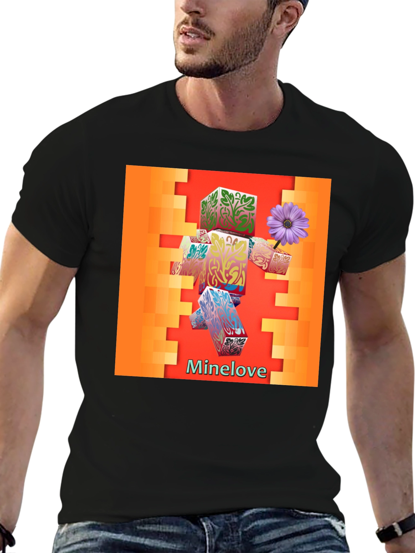 Minecraft Love Graphic T-Shirt