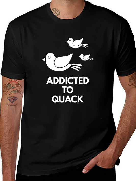 Addicted to Quack Graphic Tee - Funny Duck Lover Shirt