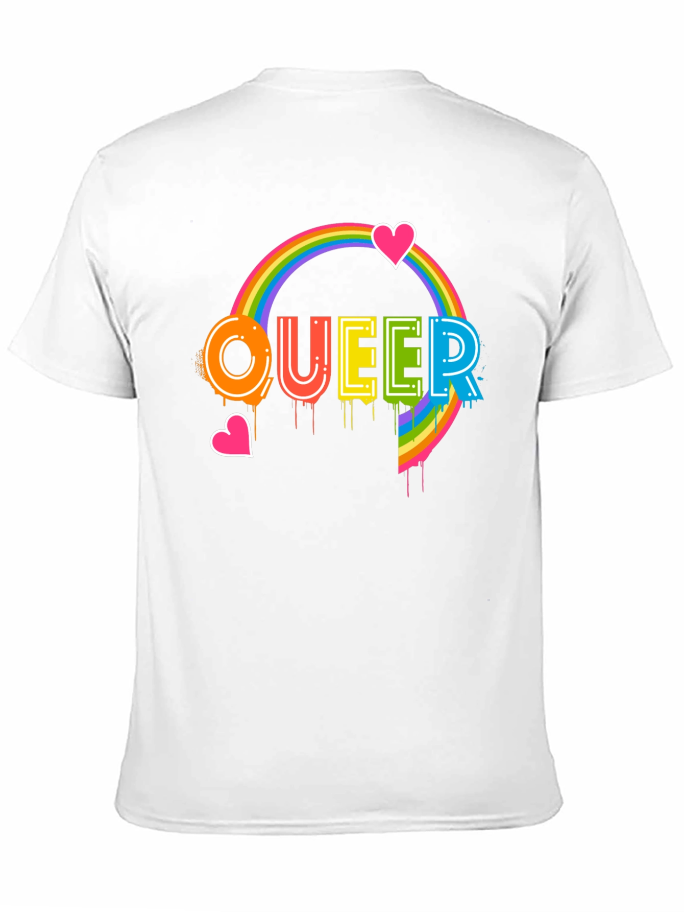 Queer Pride Rainbow Heart T-Shirt