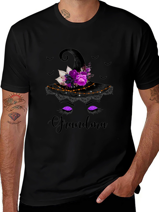 Grandma Witch Hat Halloween T-Shirt