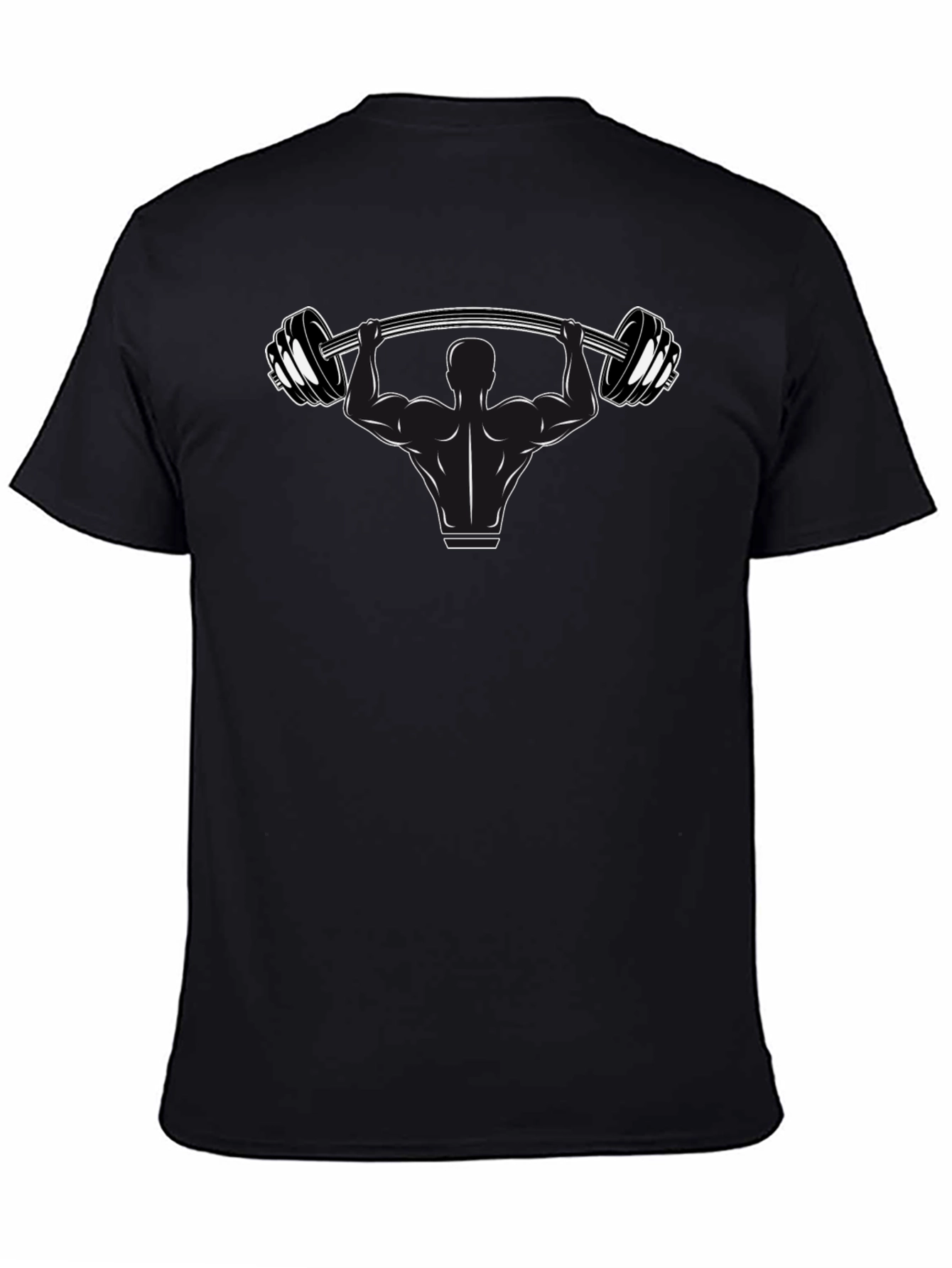 Weightlifting Graphic Black T-Shirt