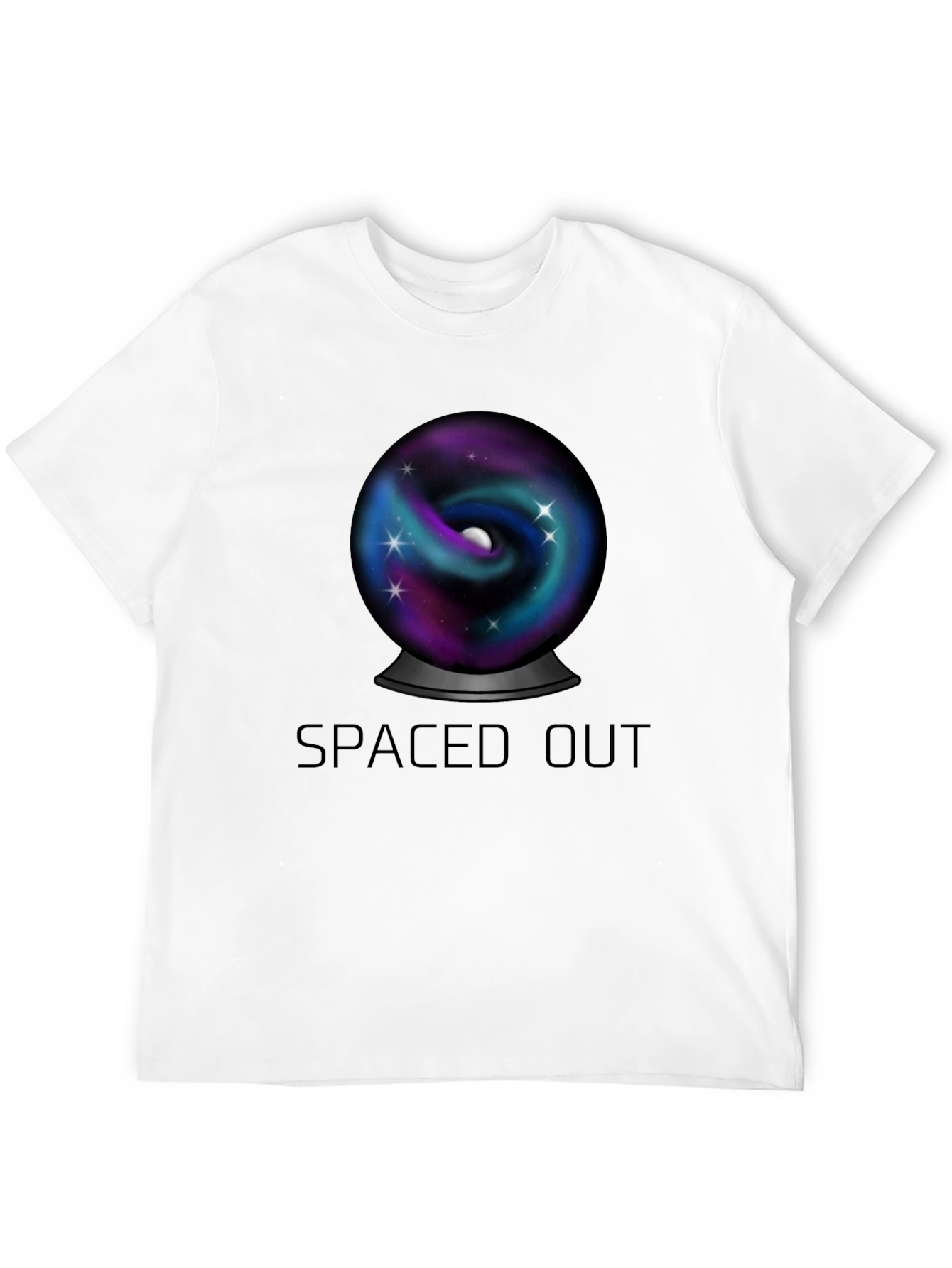 Spaced Out Universe Graphic Tee - Black
