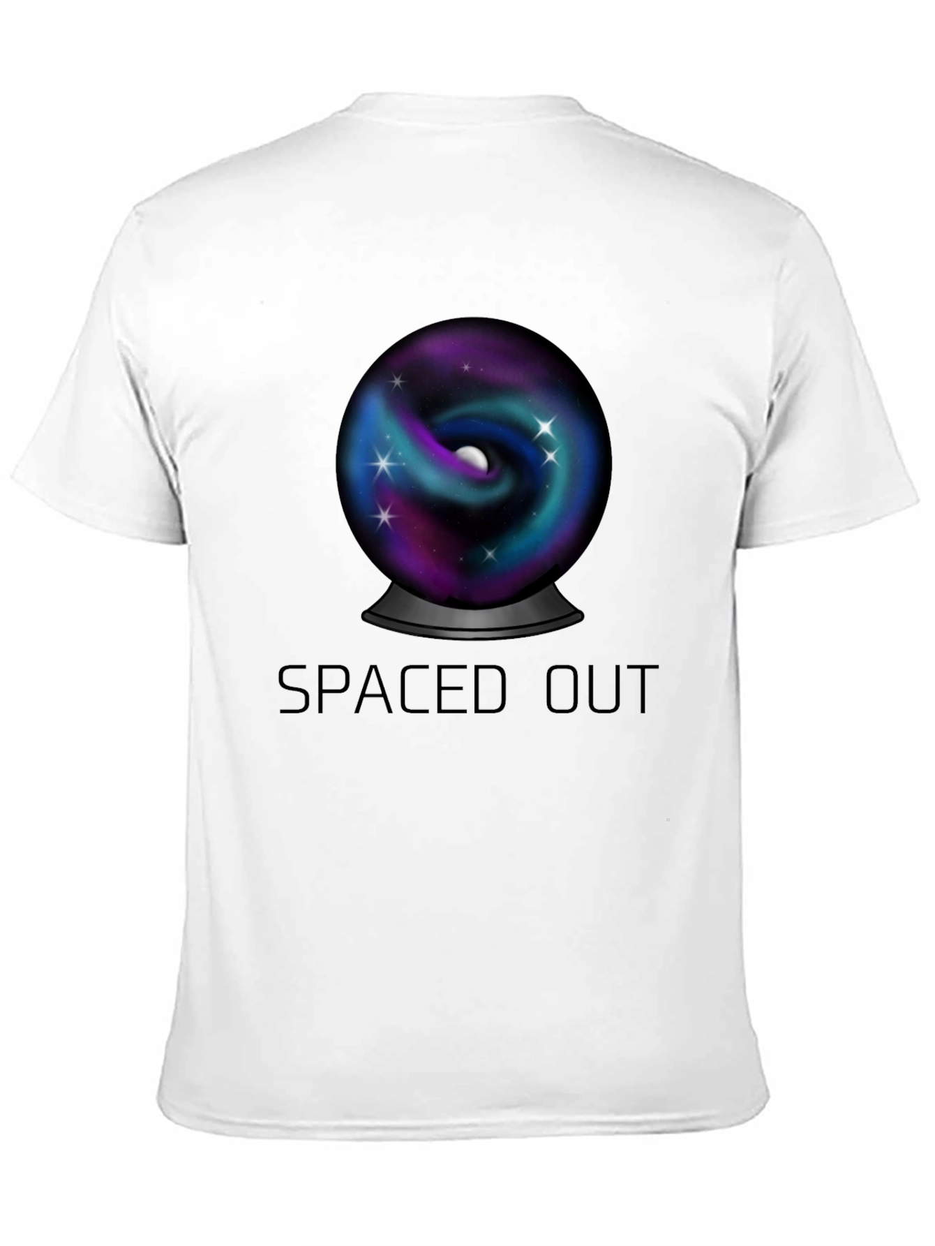 Spaced Out Universe Graphic Tee - Black