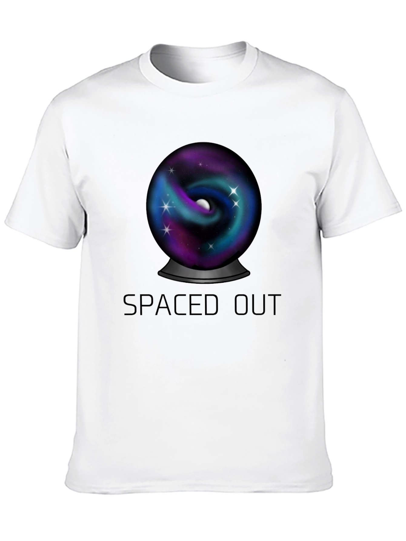 Spaced Out Universe Graphic Tee - Black