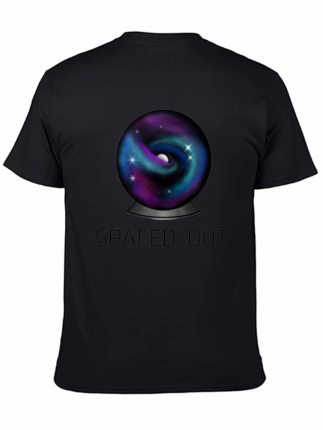 Spaced Out Universe Graphic Tee - Black