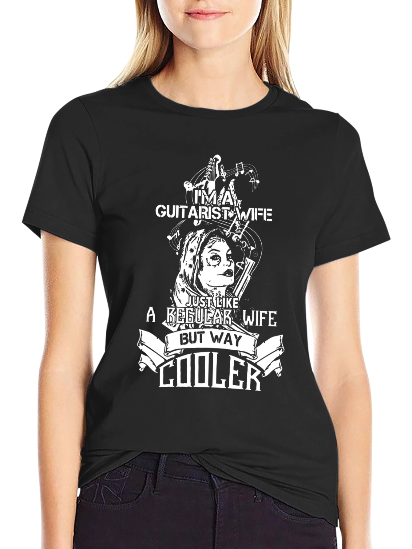 Guitarist Wife T-Shirt - Cool Graphic Tee