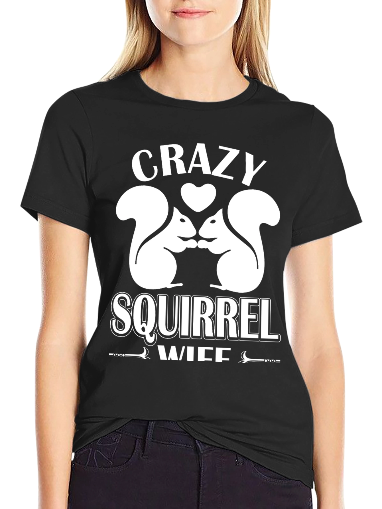 Crazy Squirrel Wife Graphic Tee