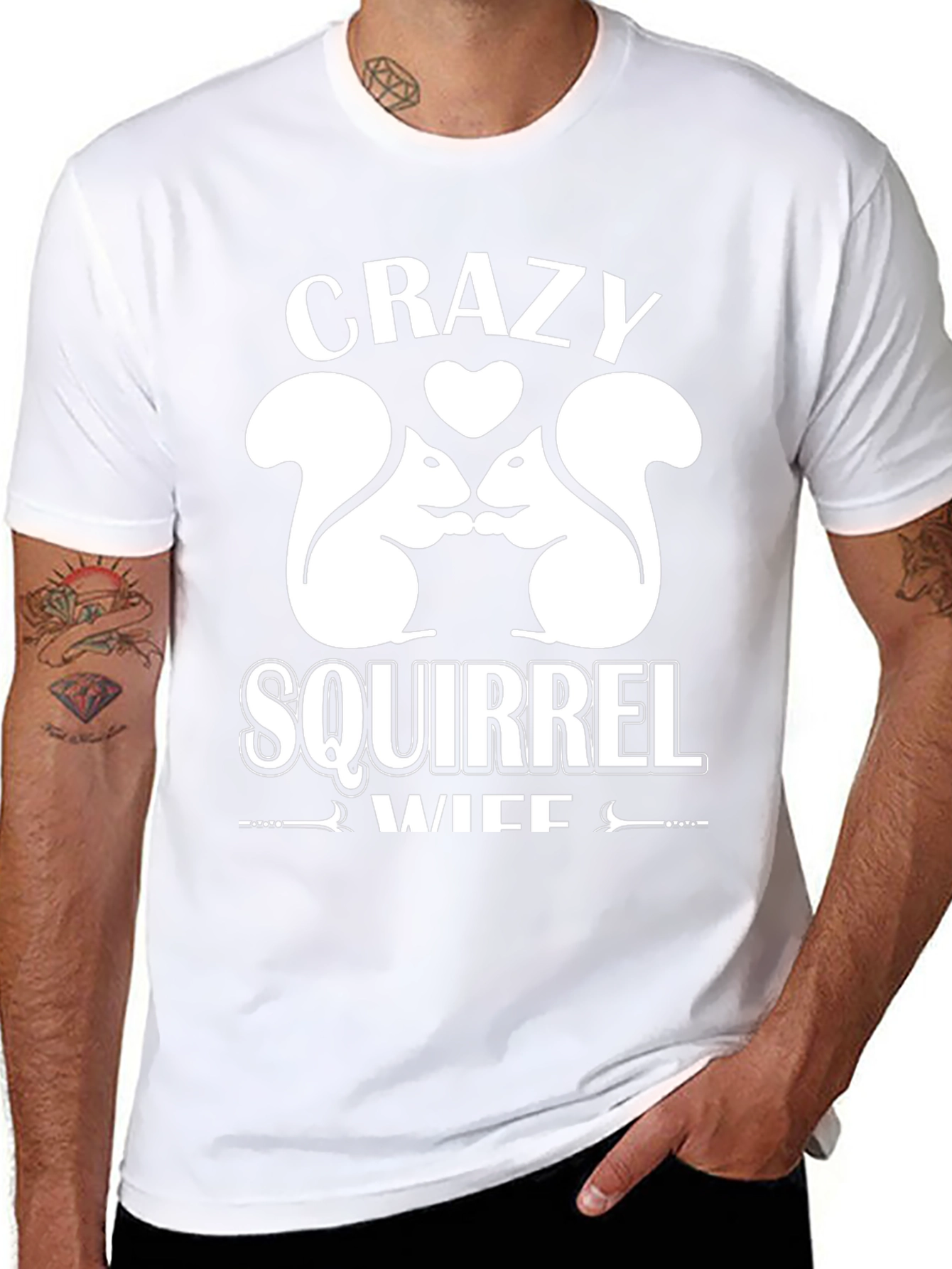 Crazy Squirrel Wife Graphic Tee