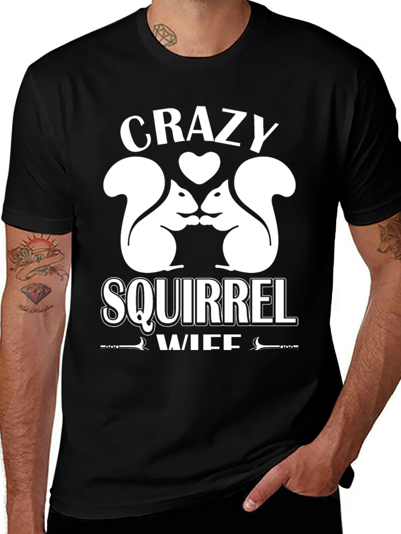 Crazy Squirrel Wife Graphic Tee