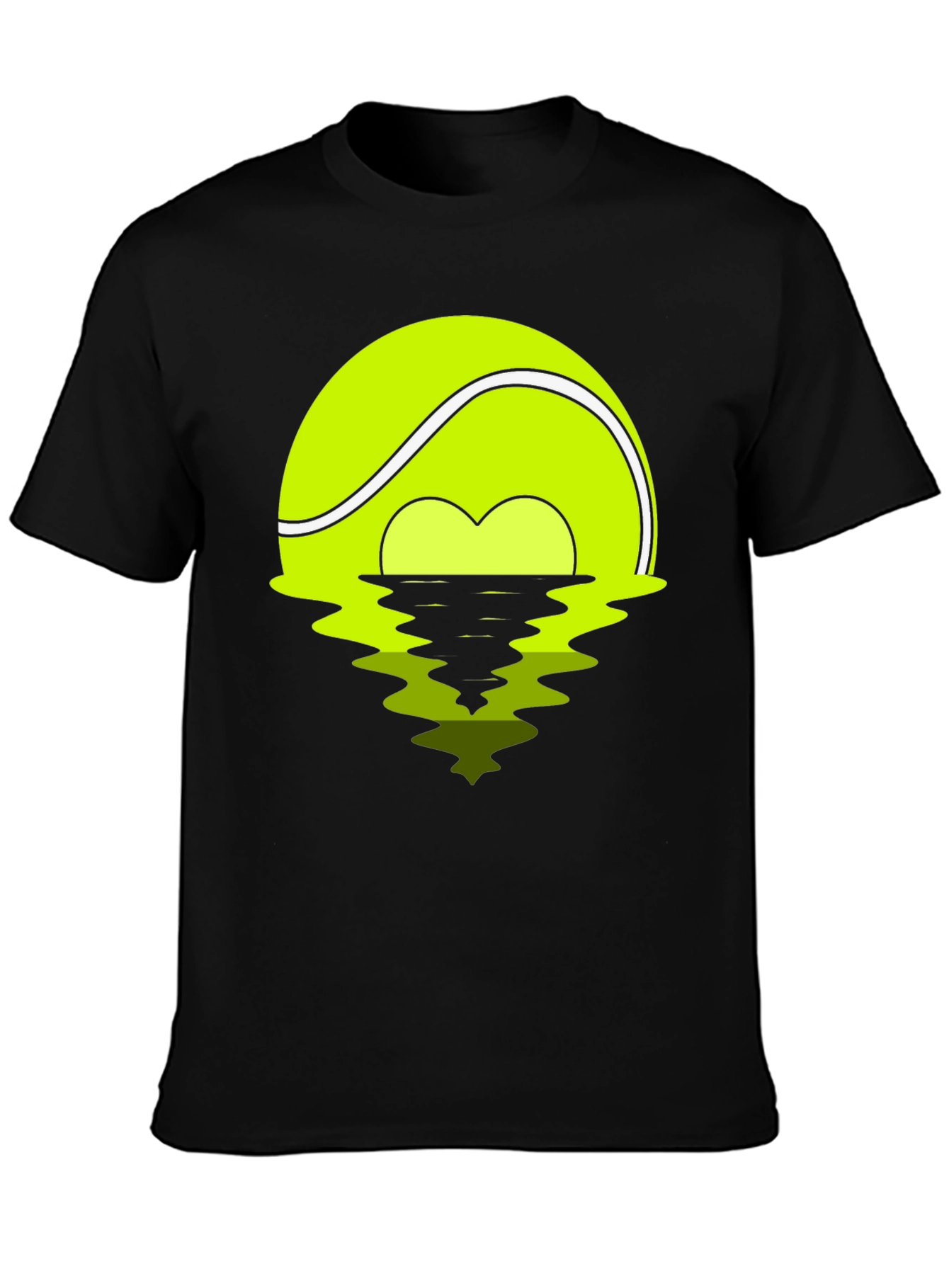 Tennis Ball Sunset Graphic Tee