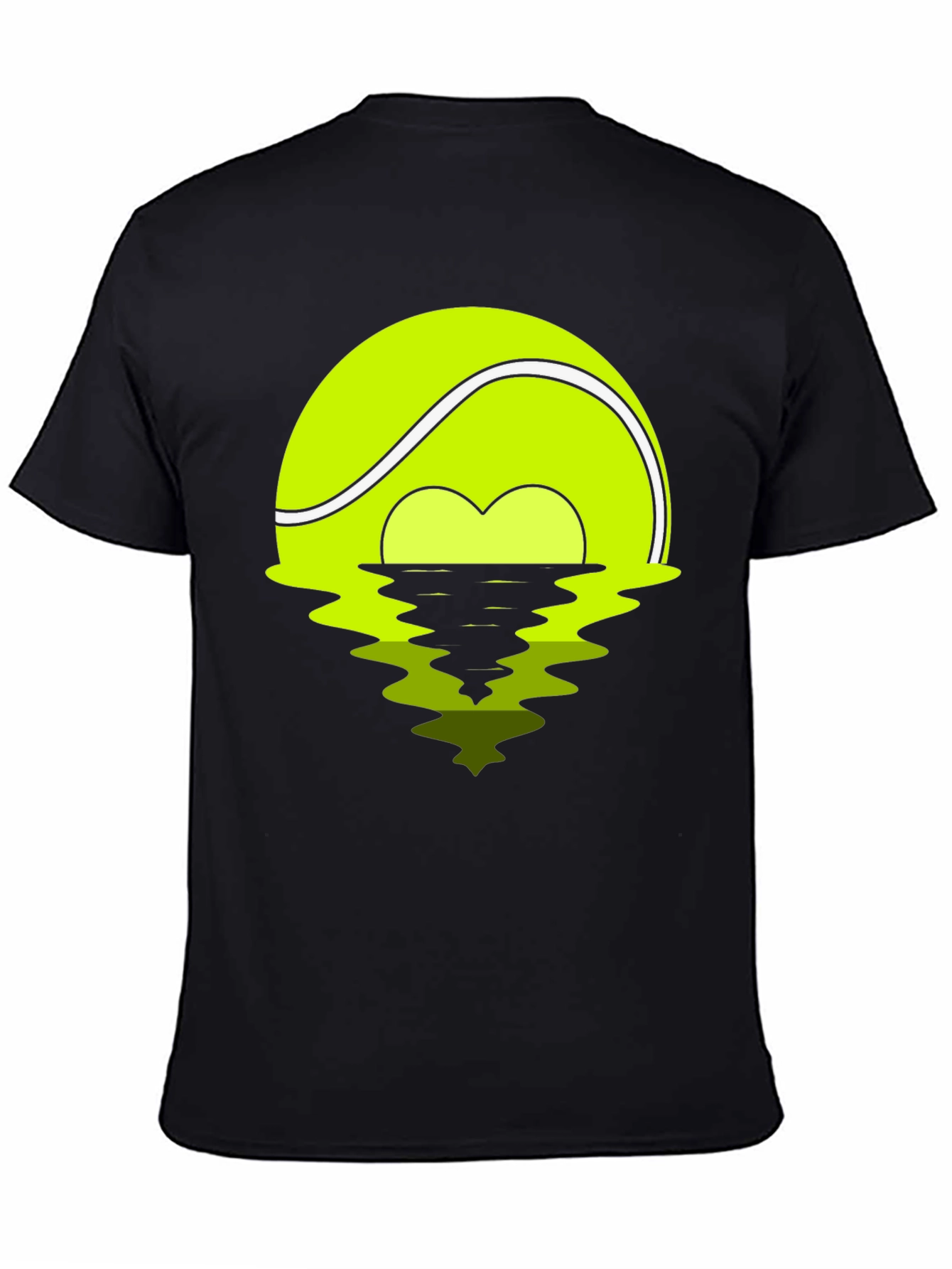 Tennis Ball Sunset Graphic Tee