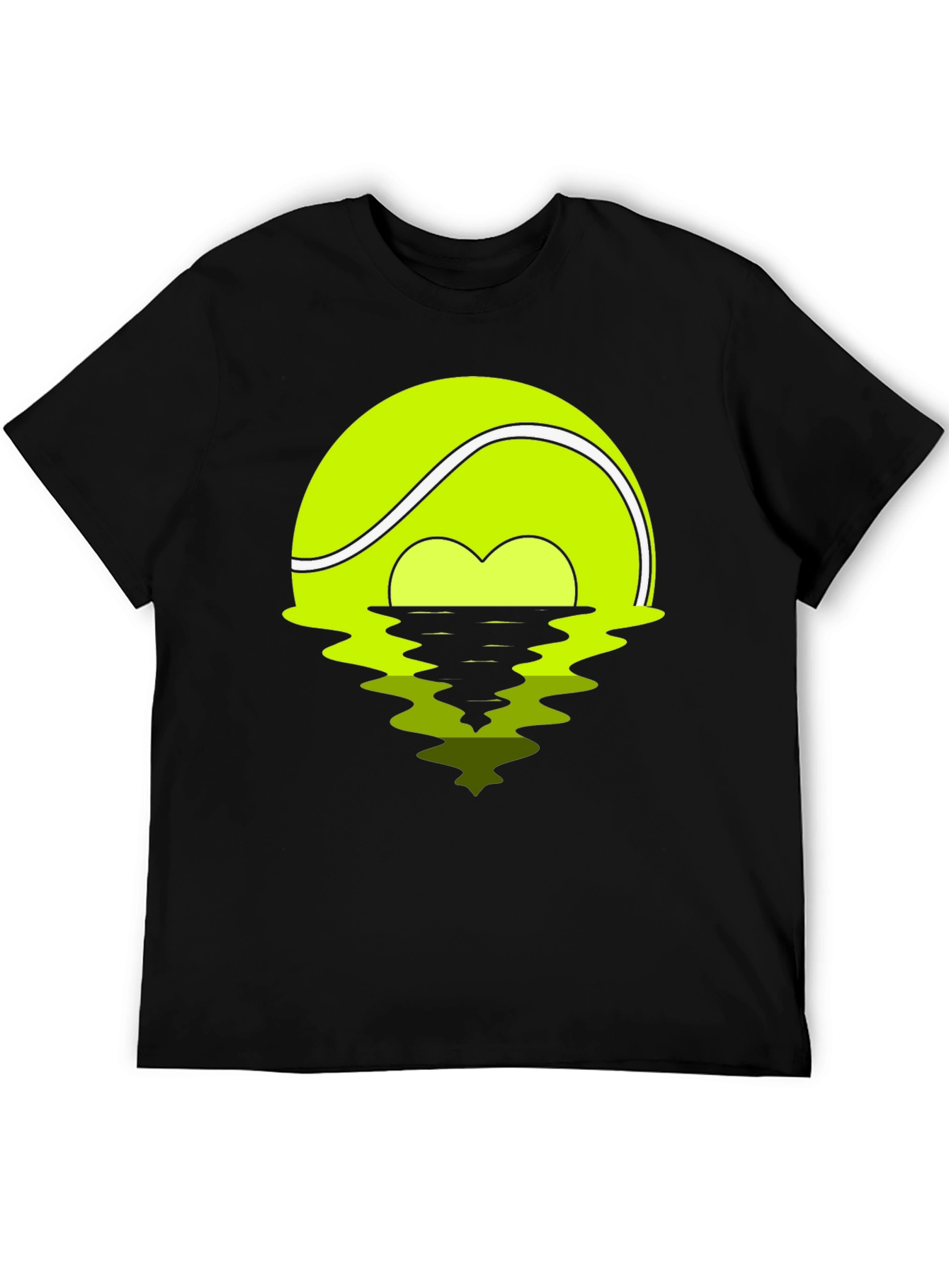 Tennis Ball Sunset Graphic Tee