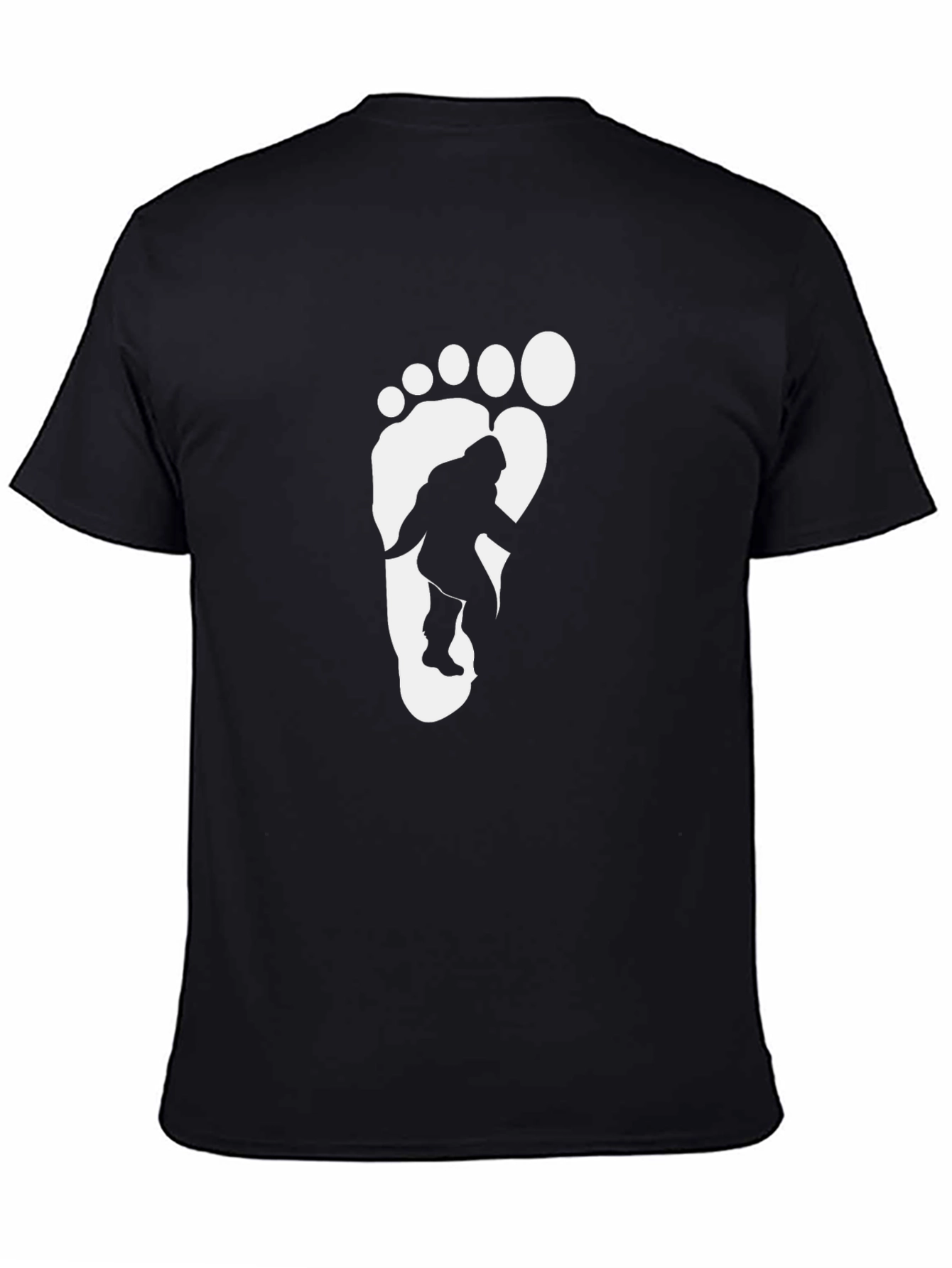 Bigfoot Footprint Graphic Tee - Black