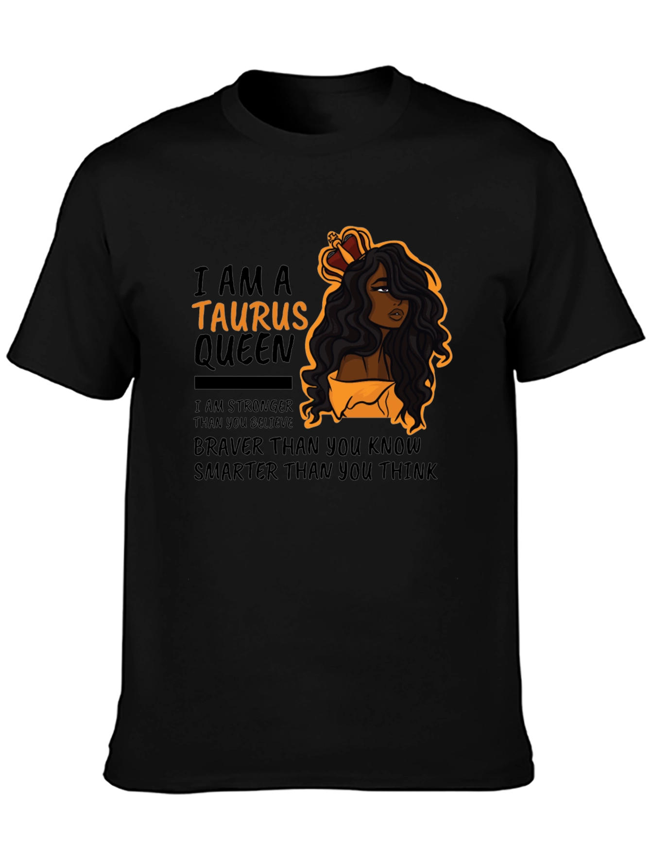 Taurus Queen Black T-Shirt