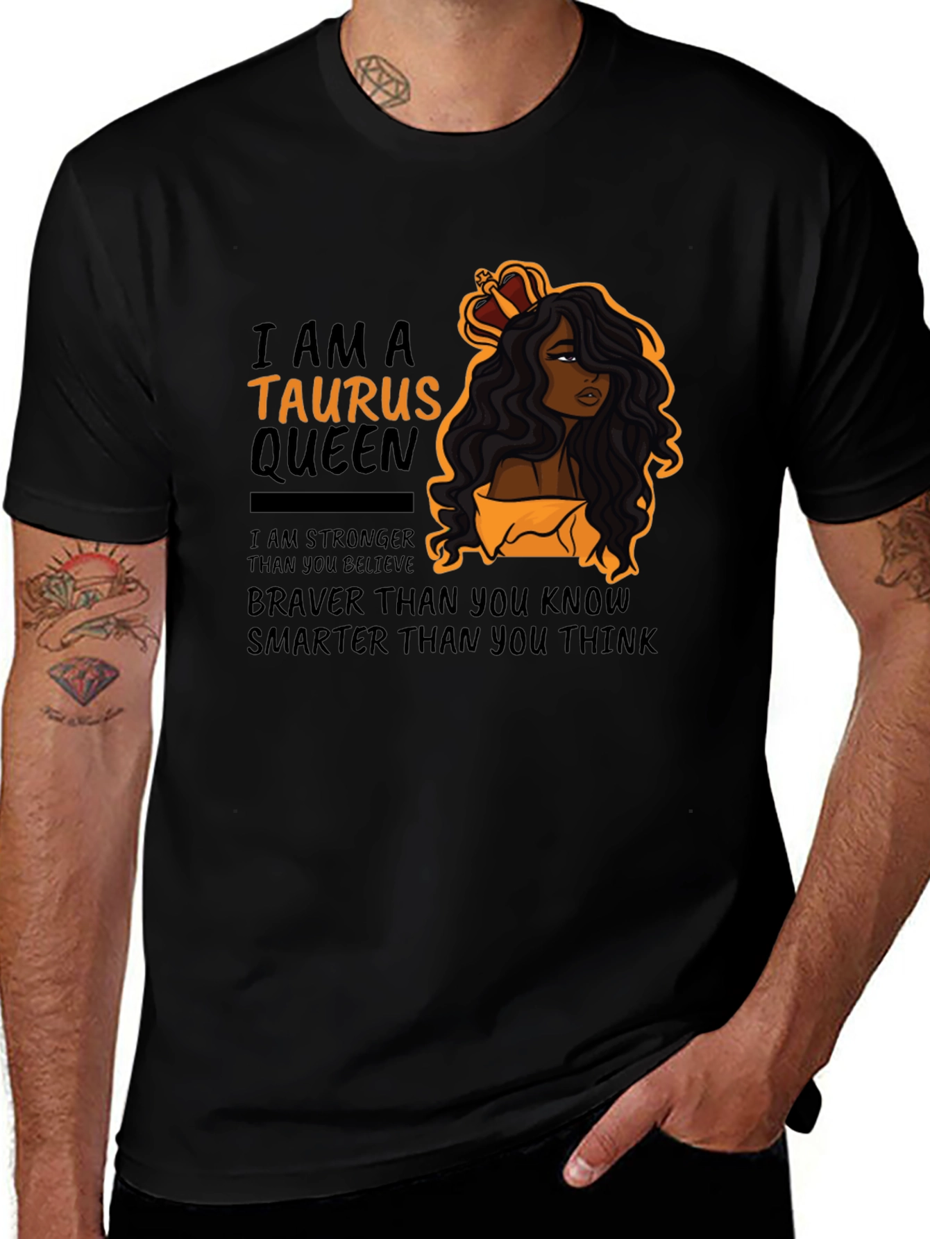Taurus Queen Black T-Shirt
