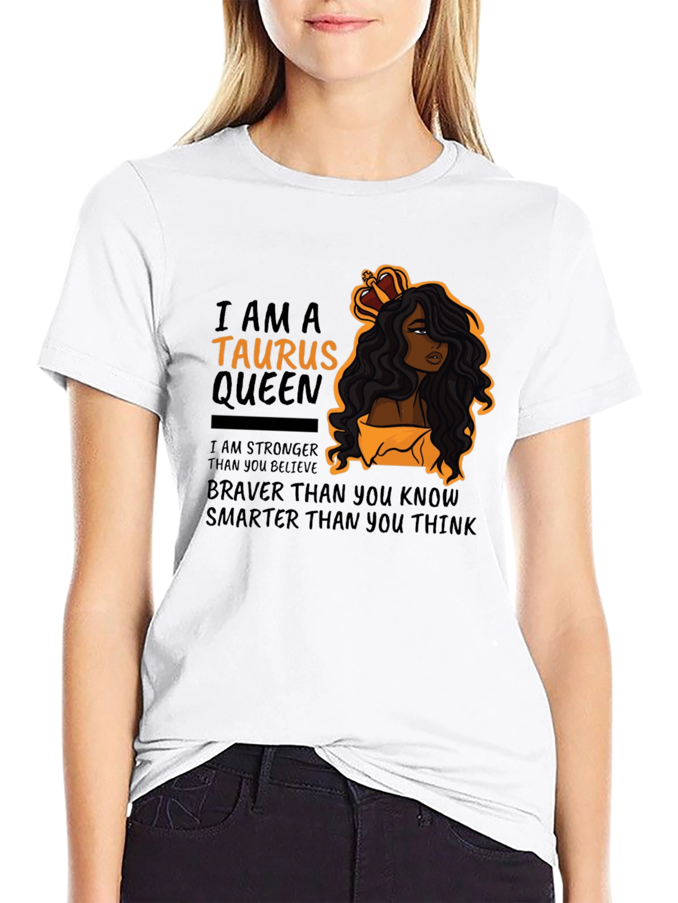 Taurus Queen Black T-Shirt