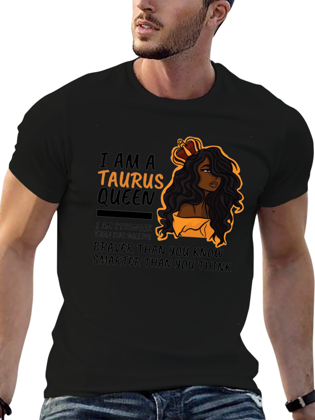 Taurus Queen Black T-Shirt