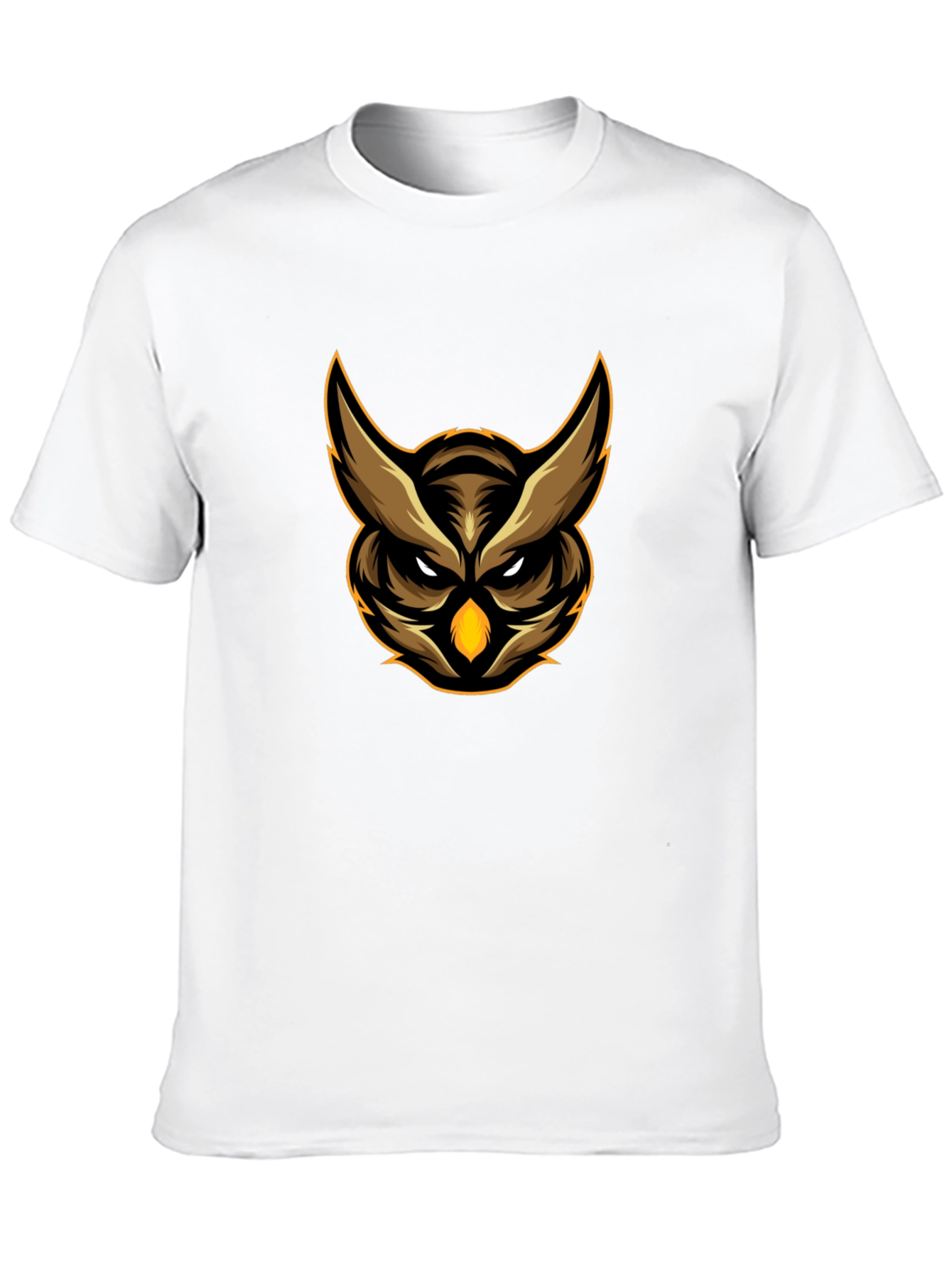 Owl Graphic Tee - Black Cotton Comfort