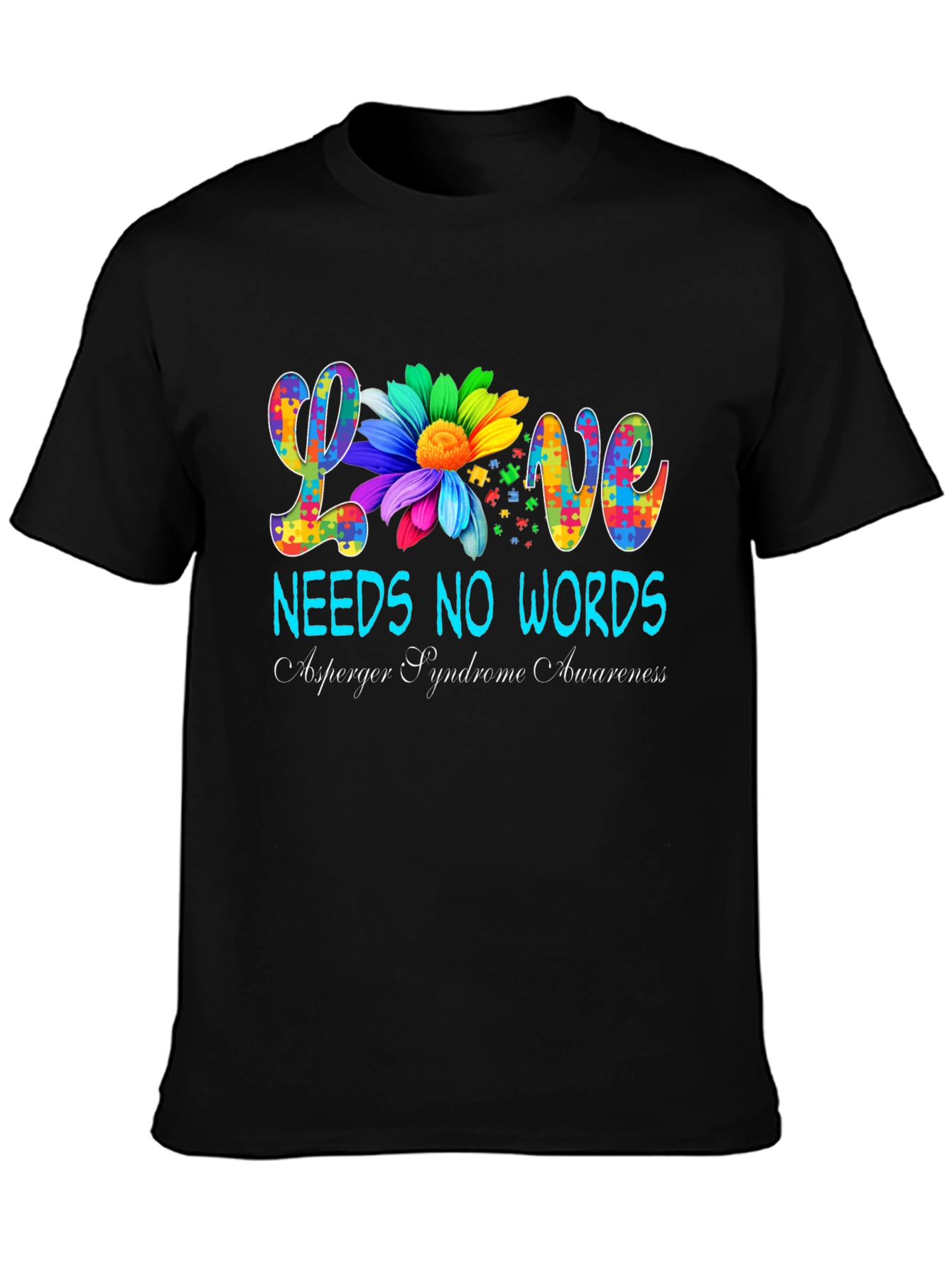 Love Needs No Words Autism Awareness T-Shirt