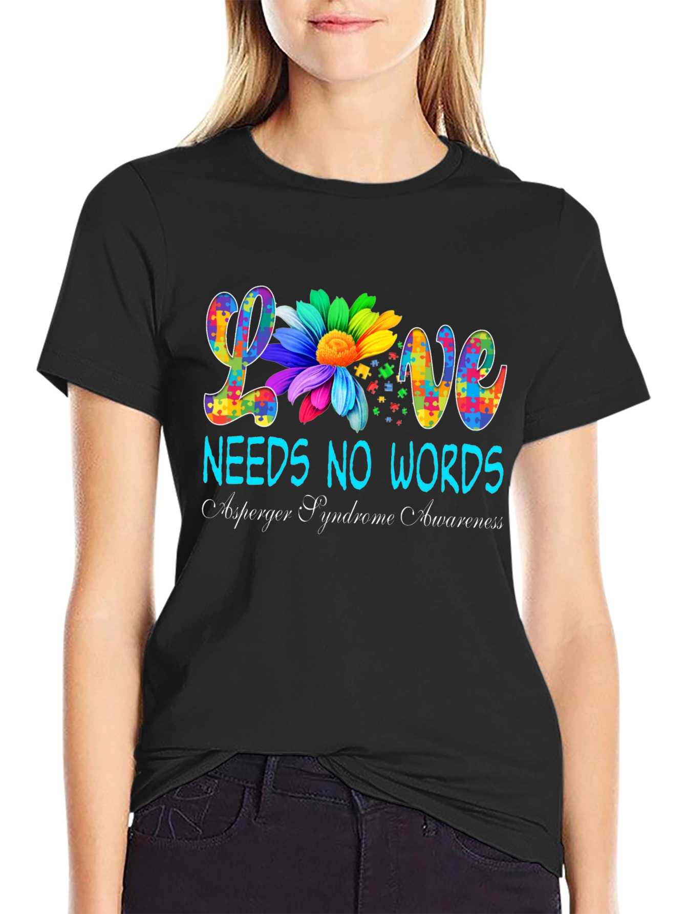 Love Needs No Words Autism Awareness T-Shirt