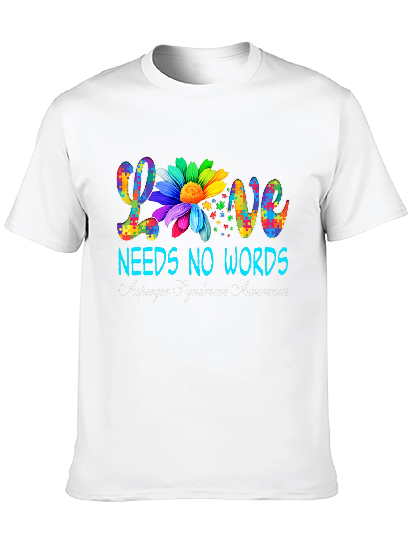 Love Needs No Words Autism Awareness T-Shirt