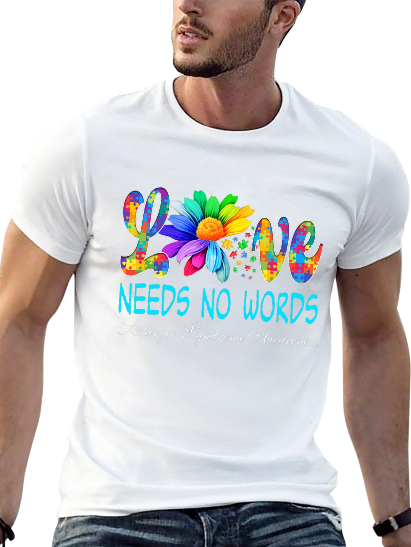 Love Needs No Words Autism Awareness T-Shirt