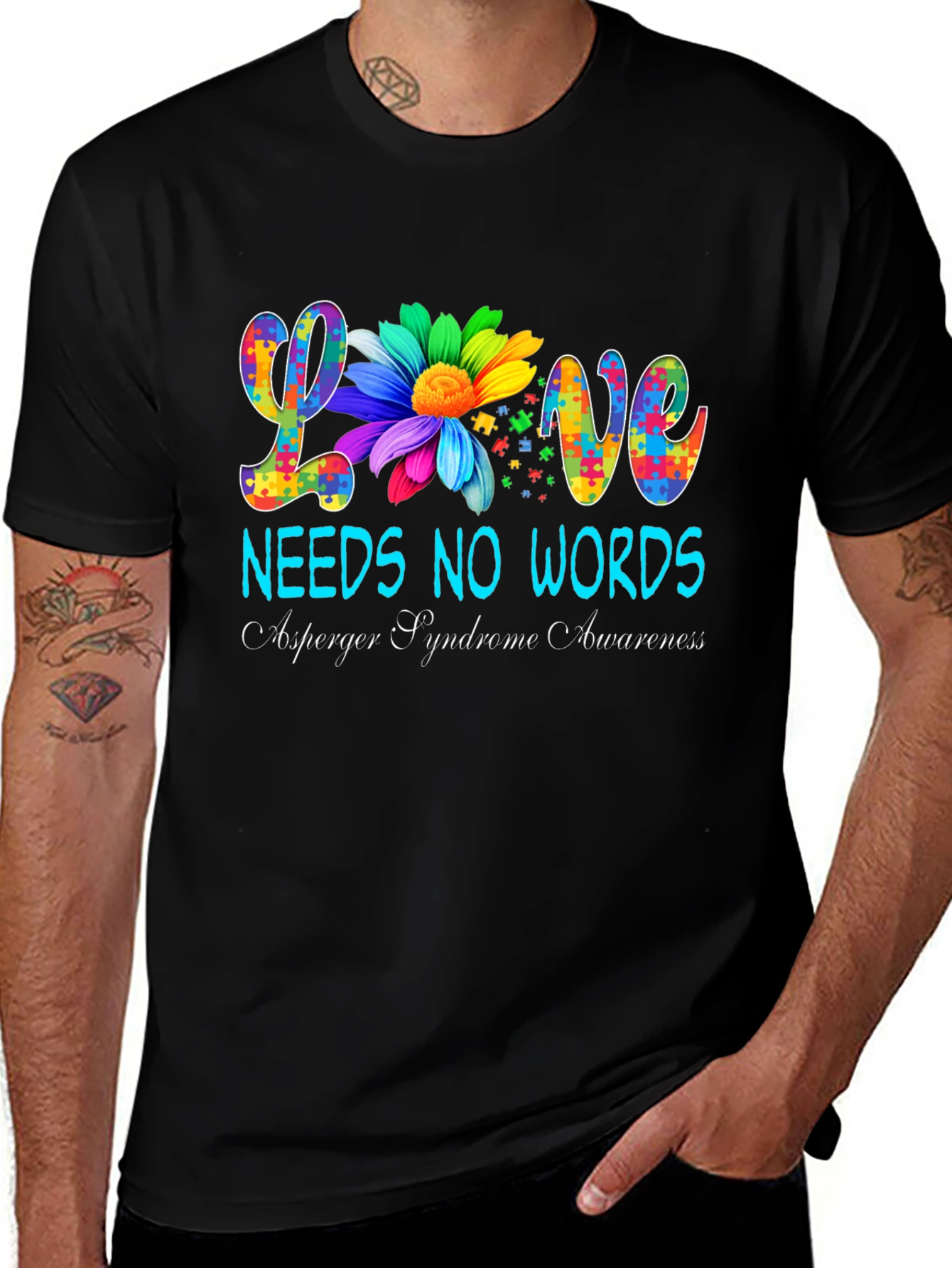 Love Needs No Words Autism Awareness T-Shirt