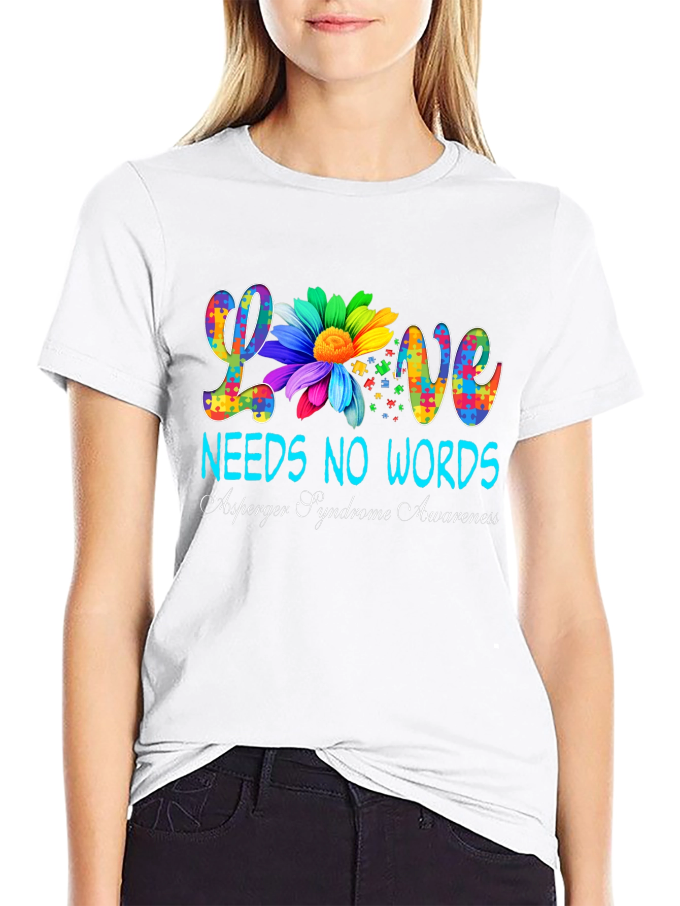 Love Needs No Words Autism Awareness T-Shirt