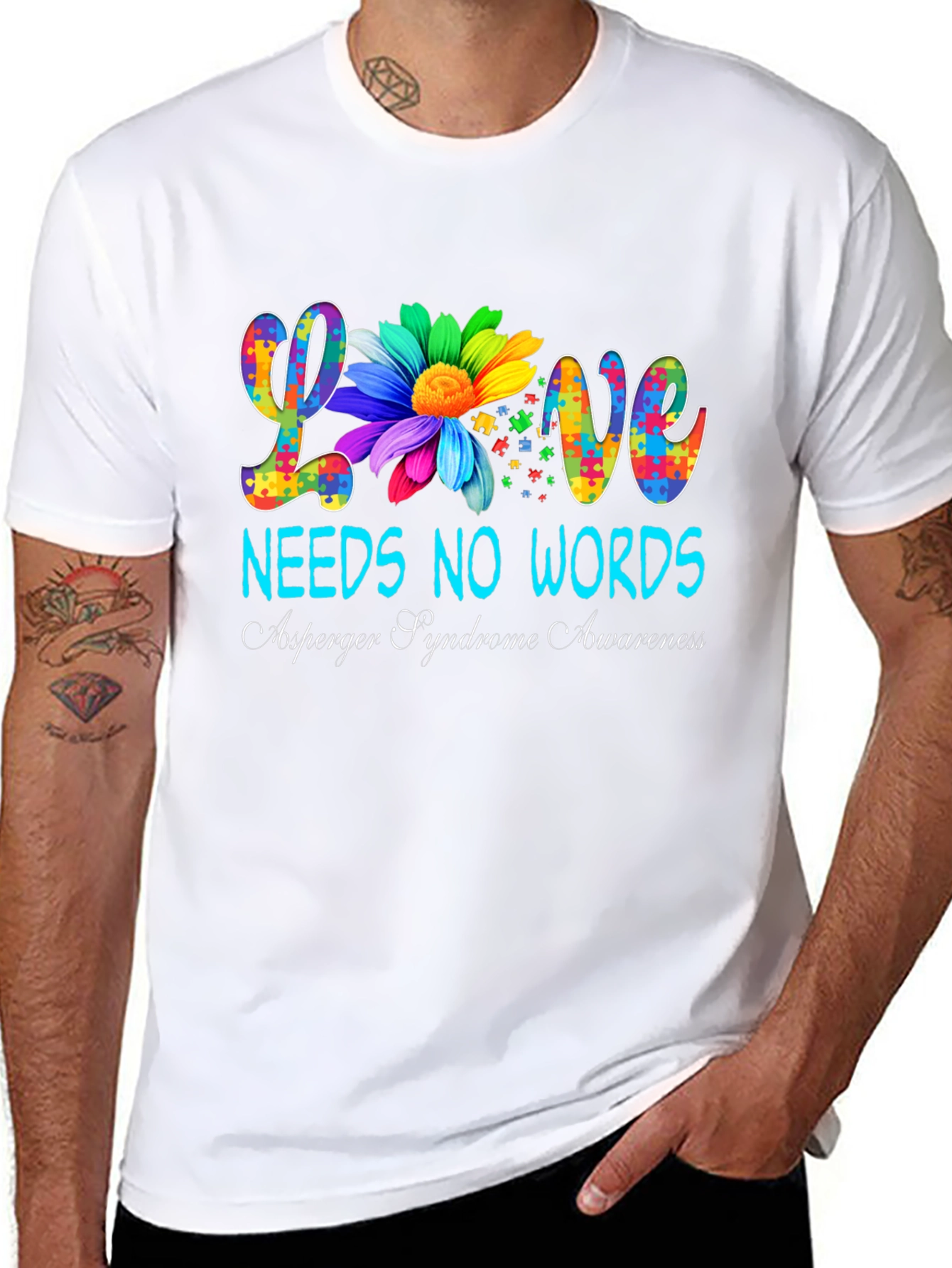 Love Needs No Words Autism Awareness T-Shirt