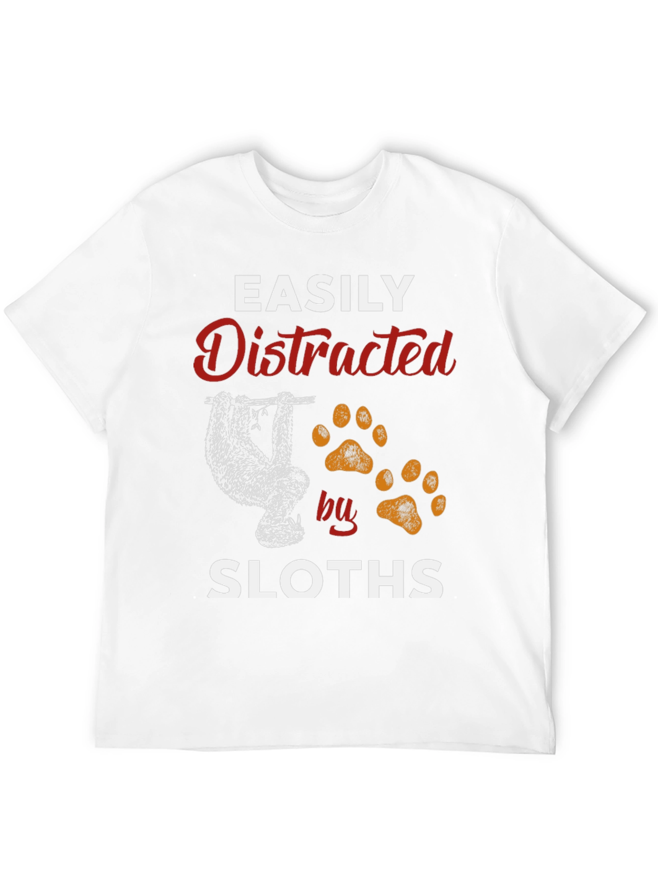 Easily Distracted by Sloths Graphic T-Shirt