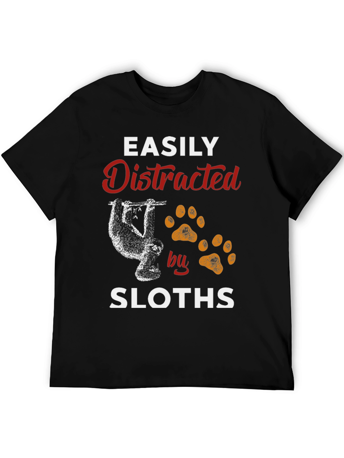 Easily Distracted by Sloths Graphic T-Shirt