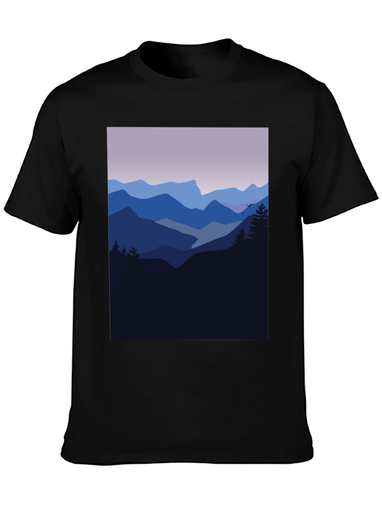 Mountain Vista Graphic Tee - Black