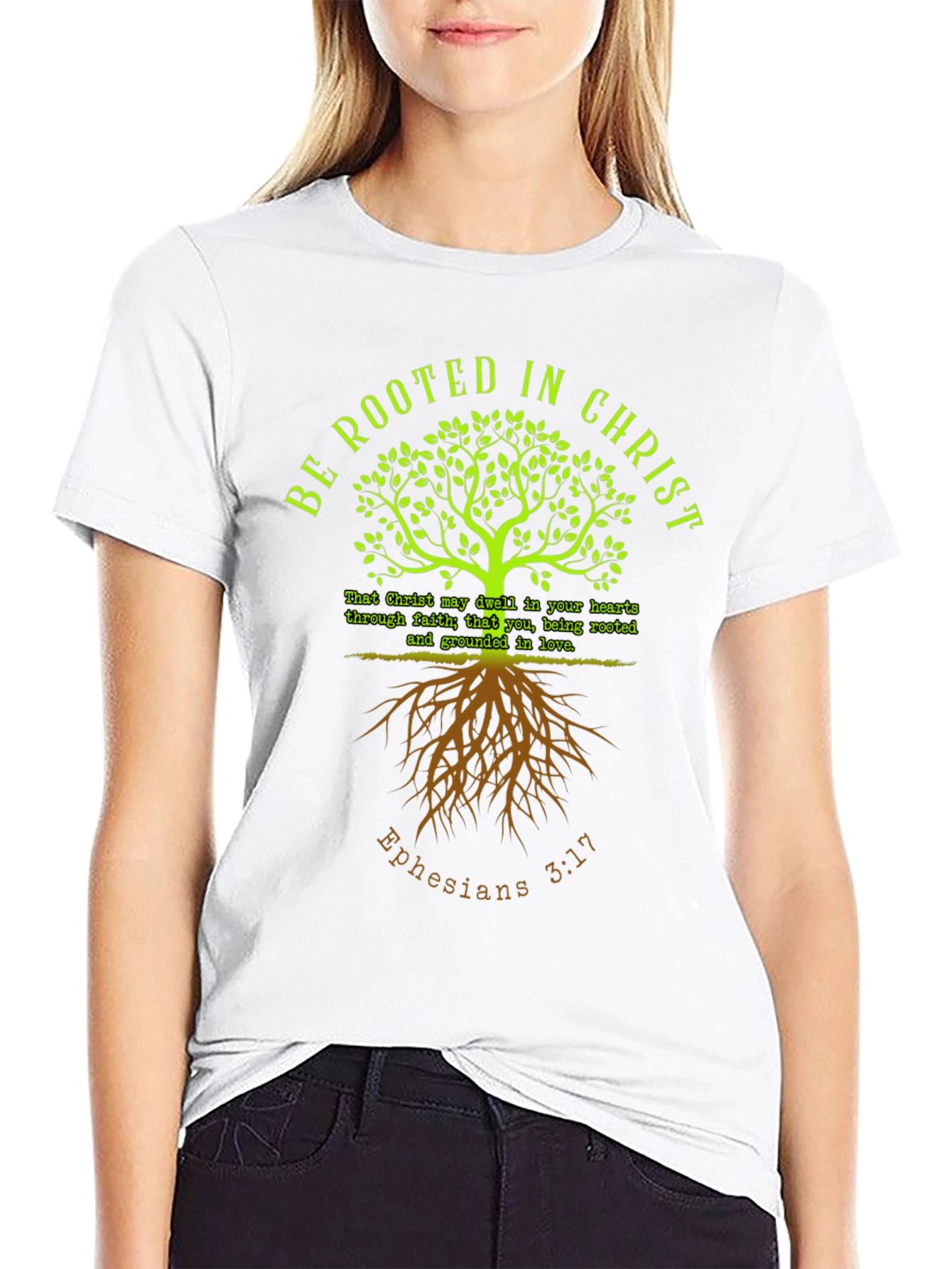 Rooted in Christ T-Shirt: Faith Based Tee