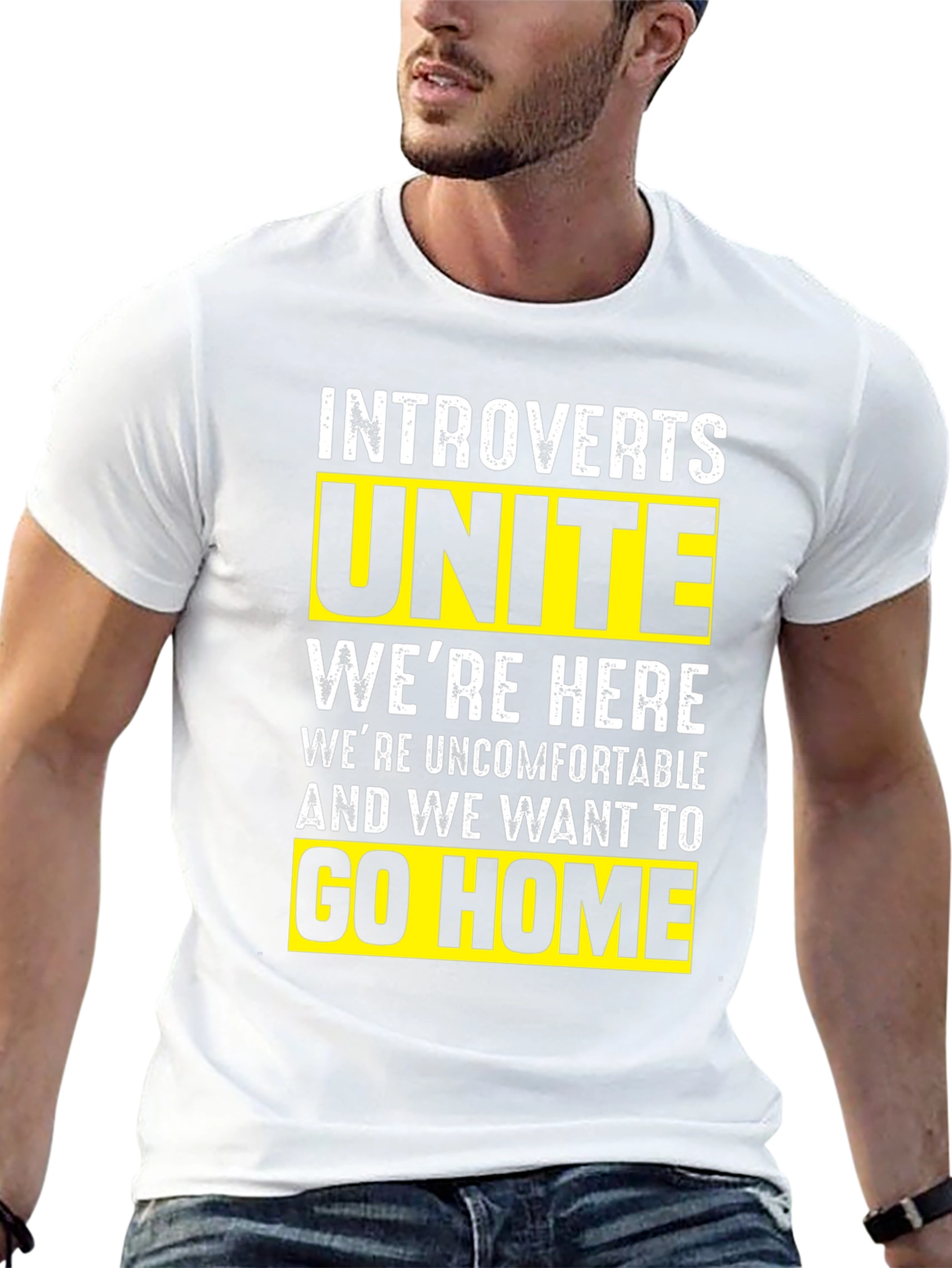 Introvert Unite T-Shirt - Funny Slogan Tee