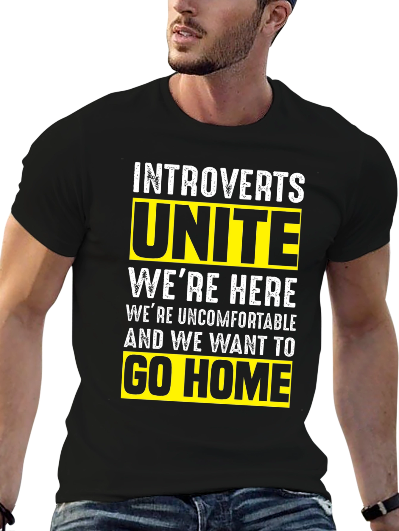 Introvert Unite T-Shirt - Funny Slogan Tee
