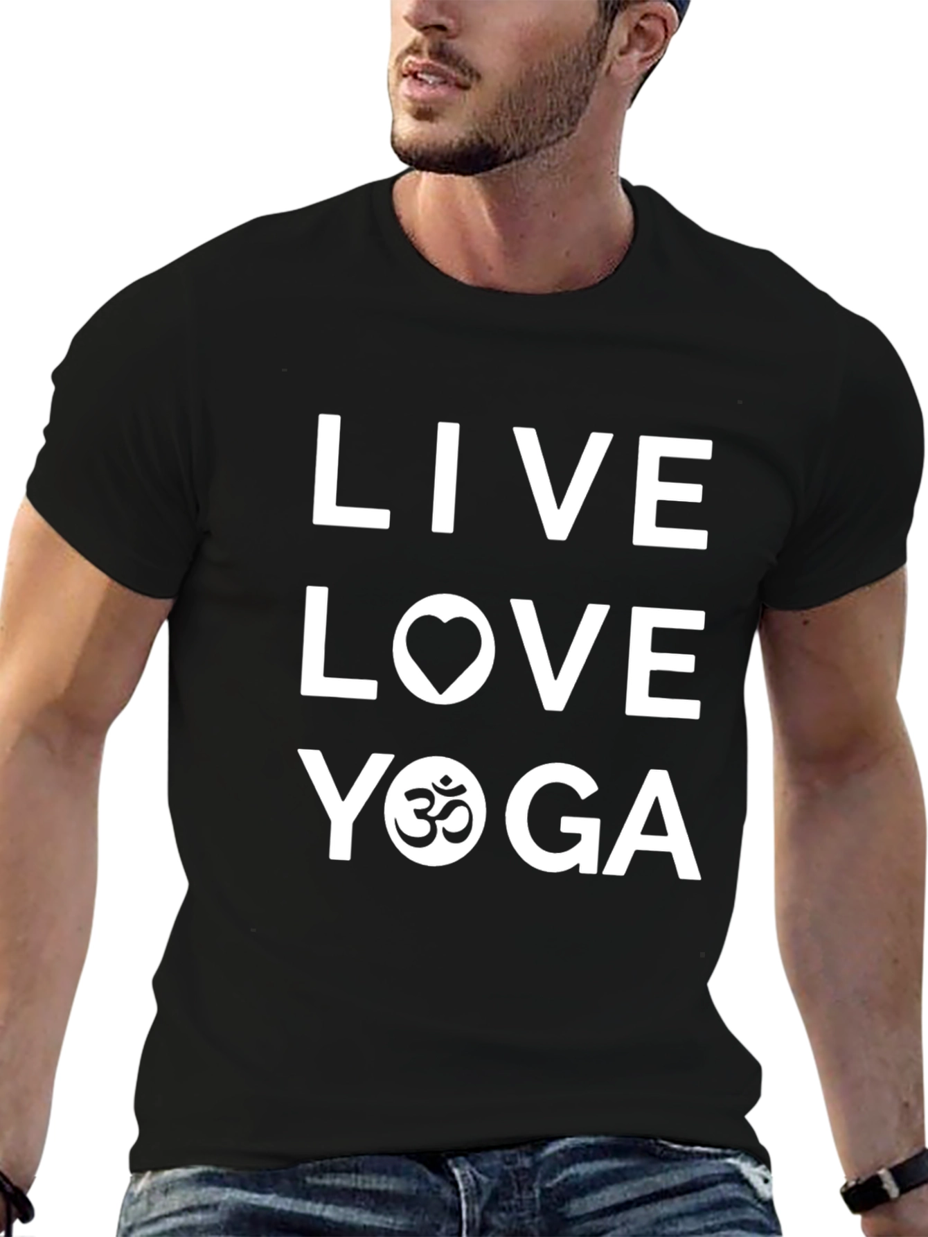 Live Love Yoga T-Shirt - Soft Cotton Blend