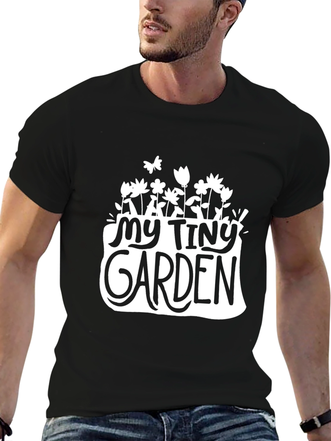 My Tiny Garden Black Graphic Tee