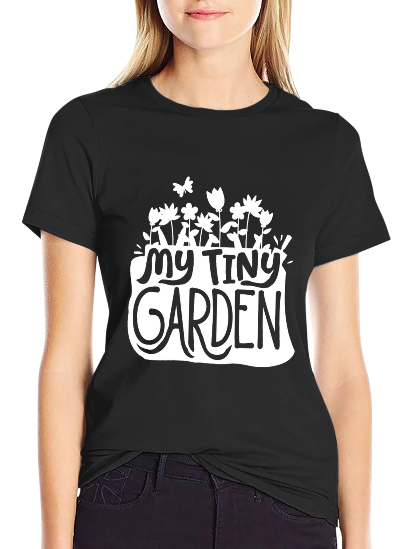 My Tiny Garden Black Graphic Tee